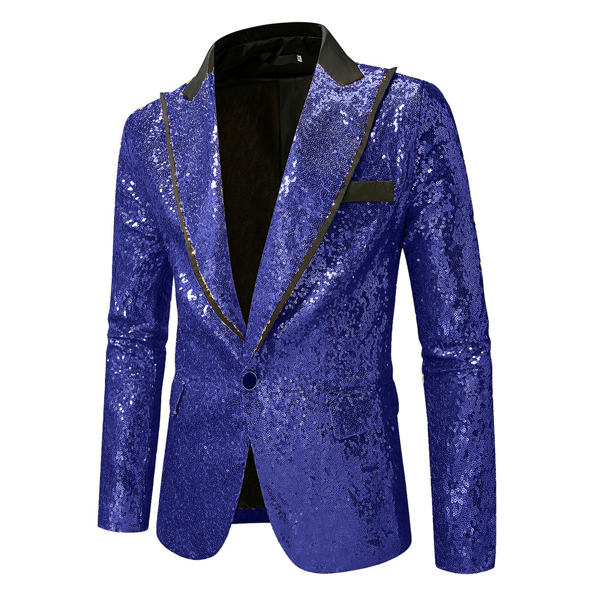 Herren Glitzernder Smokingblazer aus hochwertigem Satin Stilzeits