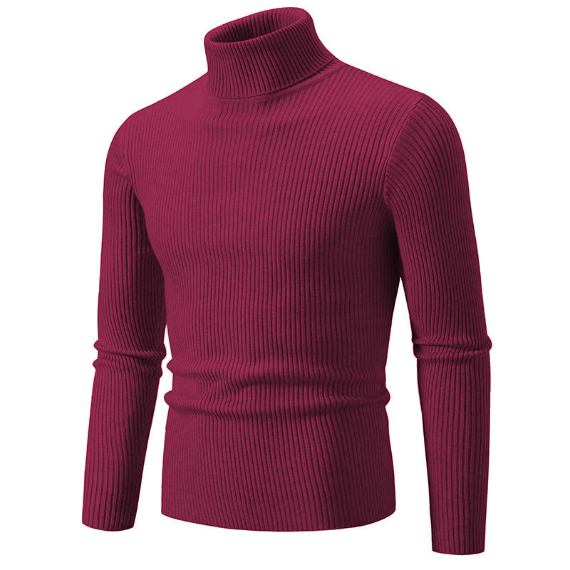 Herren feiner Rollkragenpullover aus langlebigem Strickmaterial Stilzeits