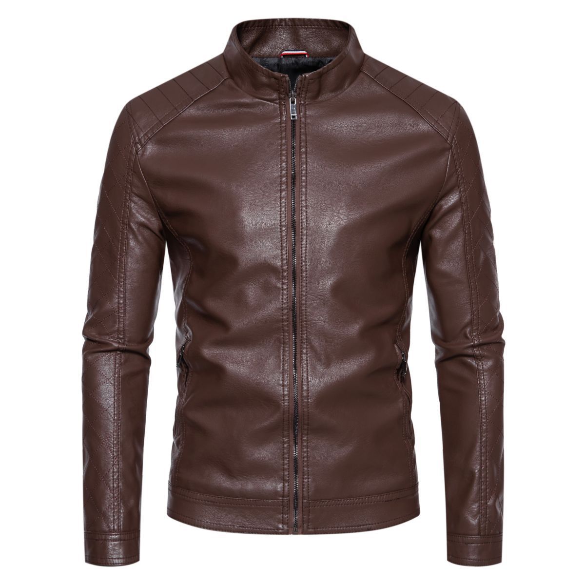 Herren jacke mit modernem Stehkragen und stylischem Steppmuster Stilzeits