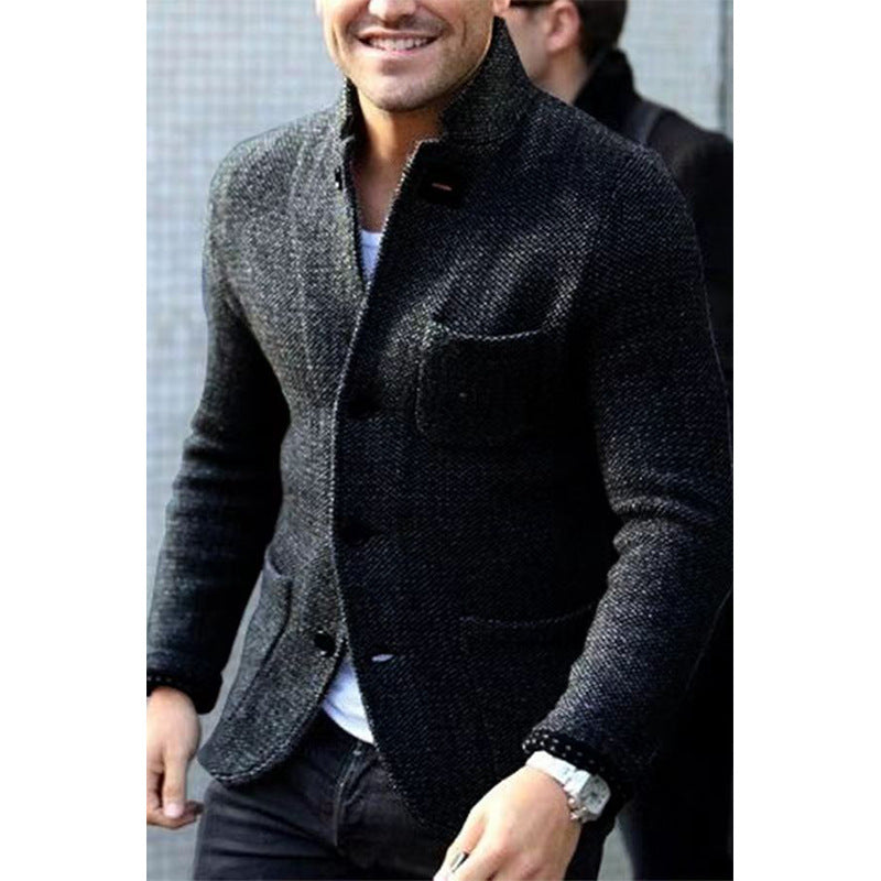 Herren Casual Chic Strickblazer Stilzeits