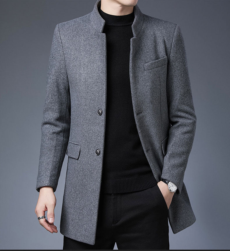 Herren eleganter Langschaftmantel Stilzeits