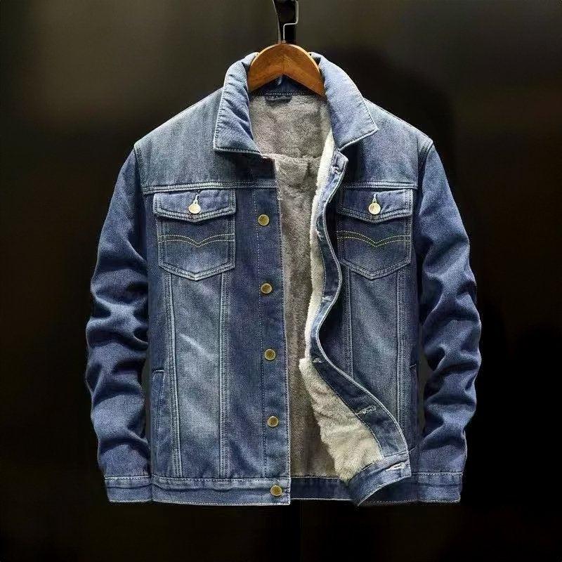 Herren Jeansjacke mit Fleecefutter
