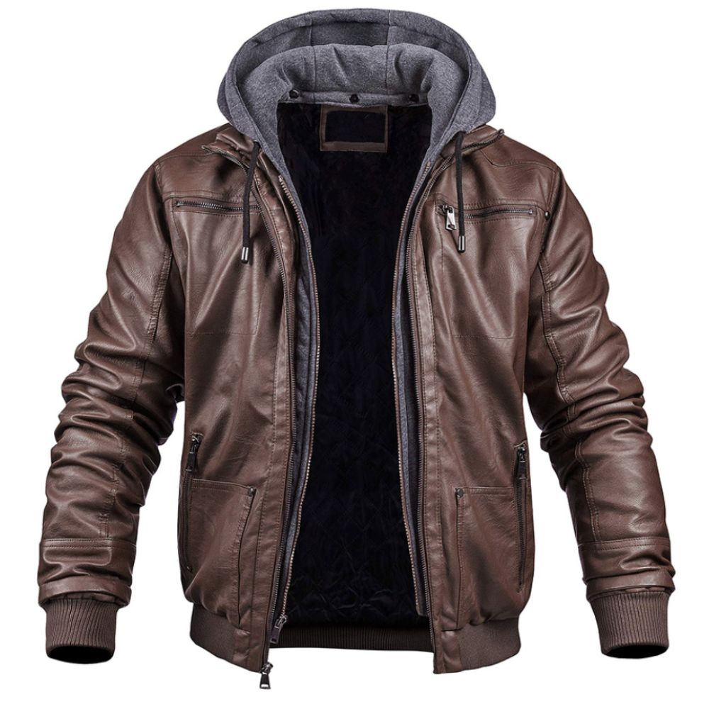 Hochwertige, modische Winterjacke aus Leder – Modell Rikki