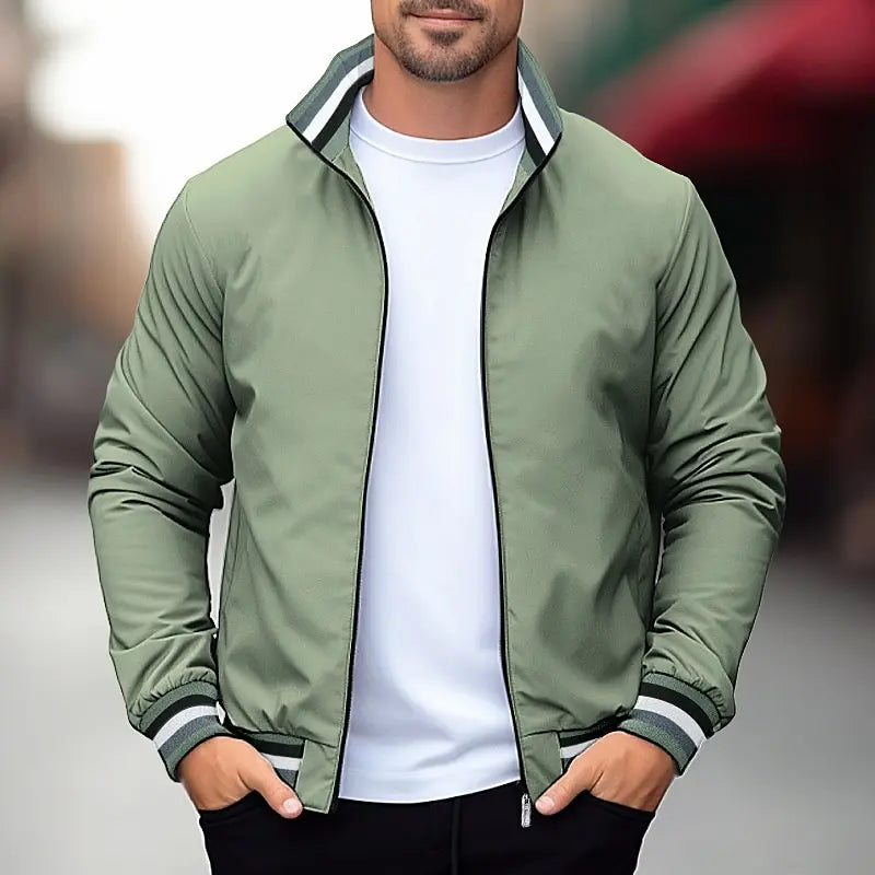 Sportliche und vielseitige Herren Übergangsjacke mit Kragen
