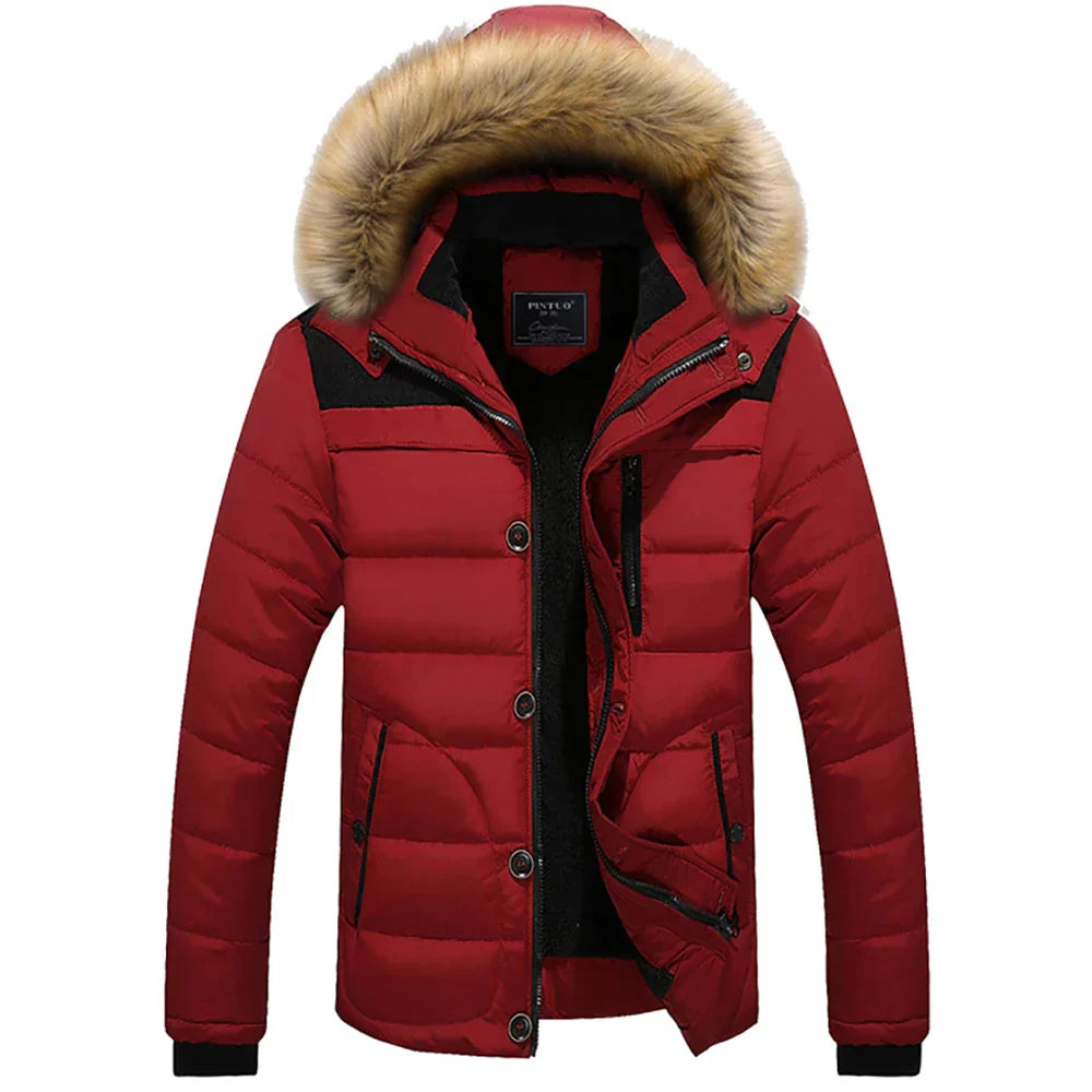Winterjacke für Herren von Rainer mit Fellkapuze