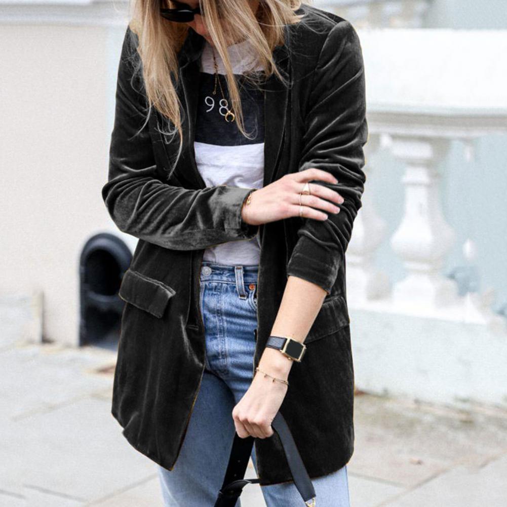 Blazer mit Langarm und Umlegekragen im temperamentvollen Design