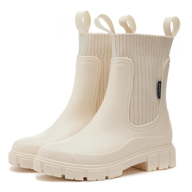 Stilzeits | Wasserdichte Stiefeletten mit Chunky Sohle