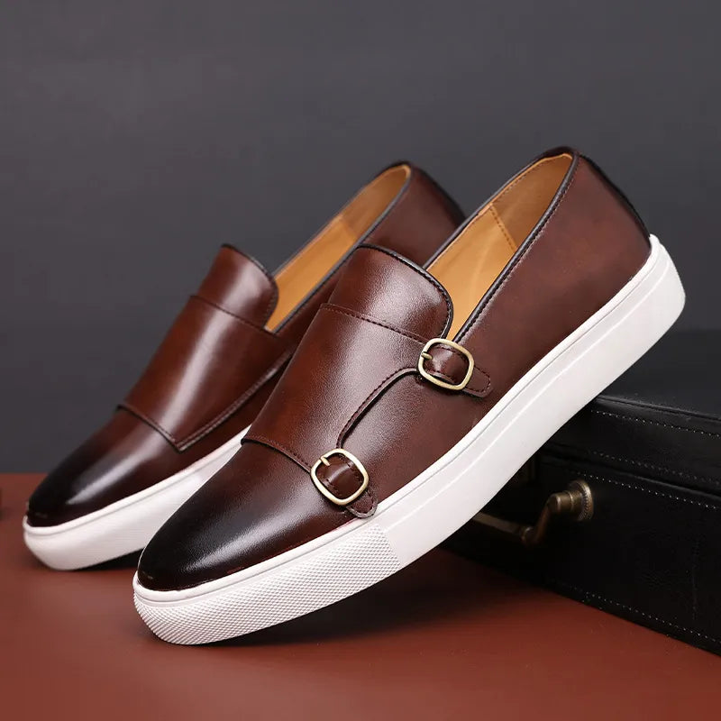 Herrenschuhe aus Leder für die Freizeit - Rolan