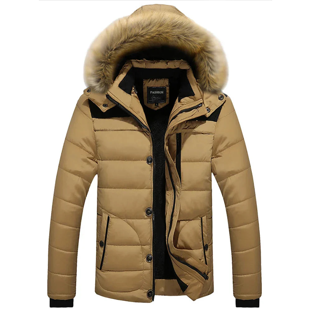 Winterjacke für Herren von Rainer mit Fellkapuze