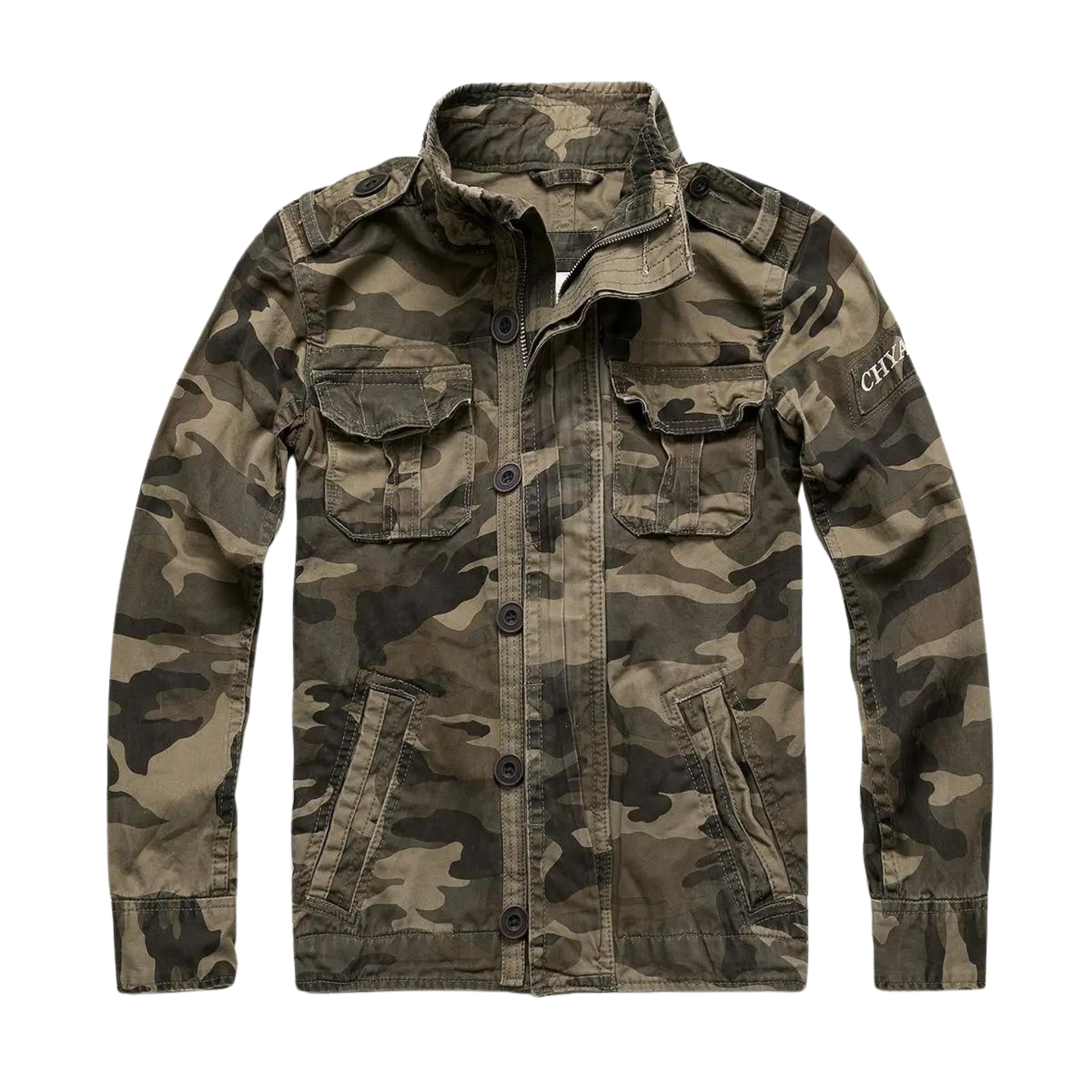 Retro-Armee-Stil-Denimjacke für Herren