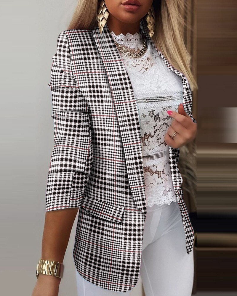 Blazer mit langen Ärmeln im Tie-Dye-Stil