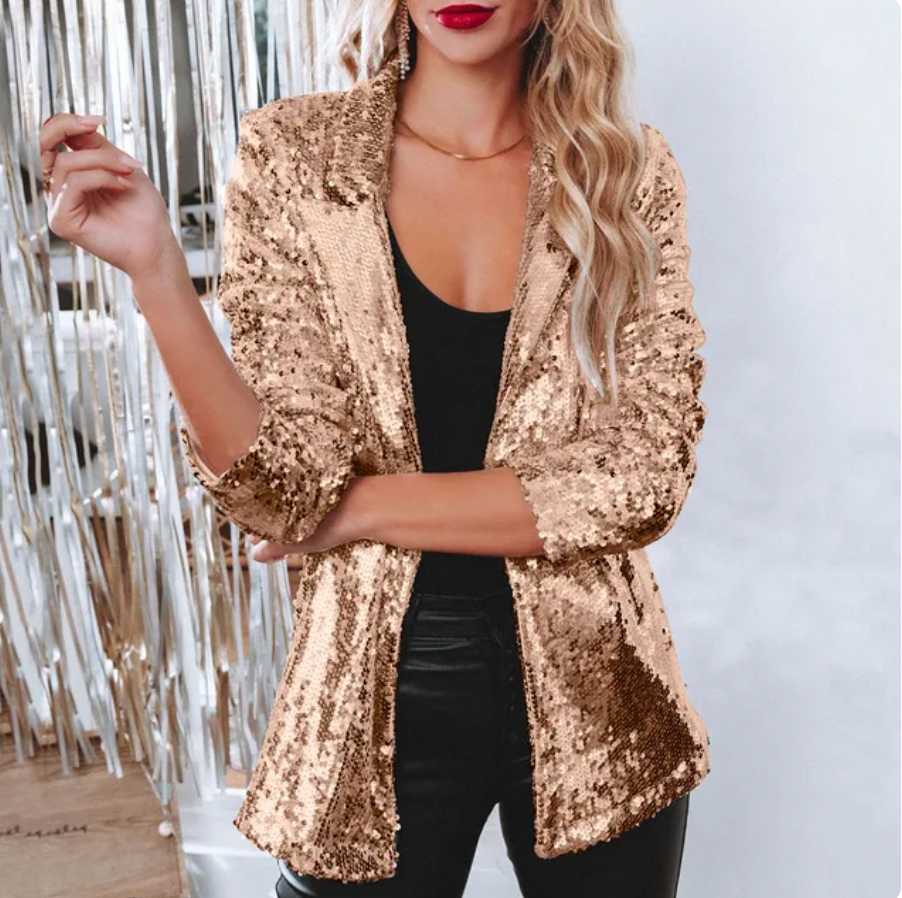 Blazer mit Pailletten