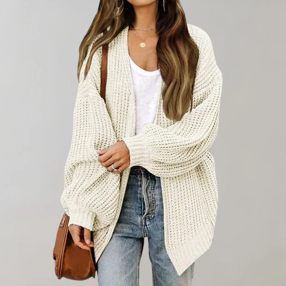 Stilzeits | Lässig Gestrickte Damen-Strickjacke