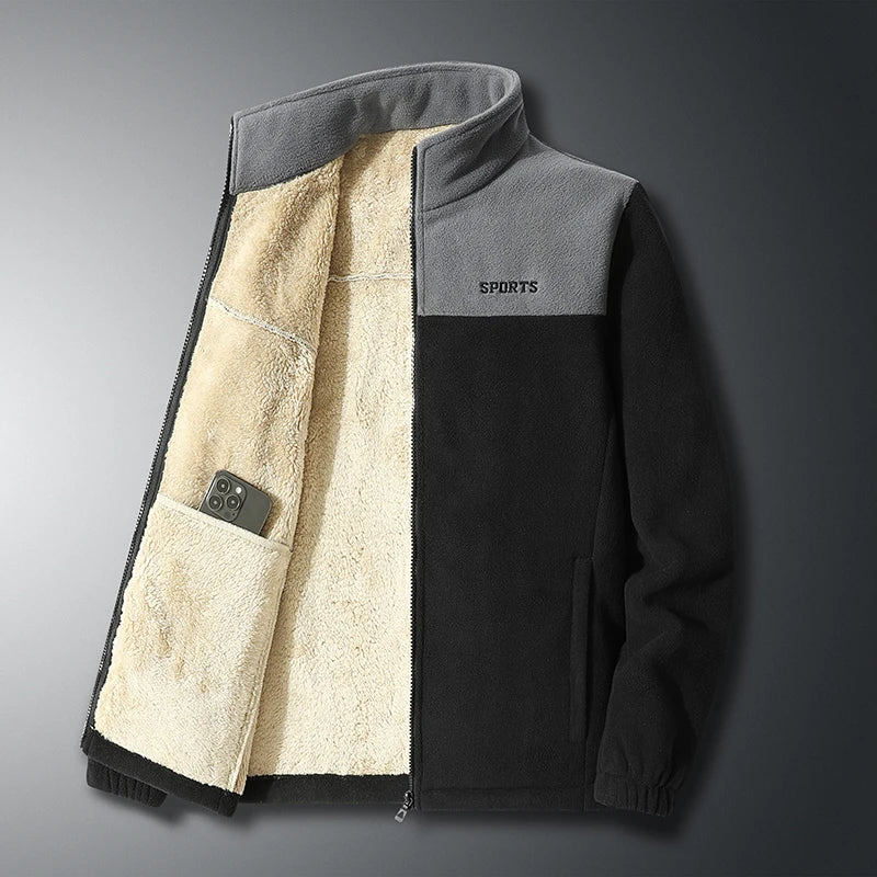 Stilzeits | Weiche Fleecejacke mit Taschen Polyester Sportlich und Warm