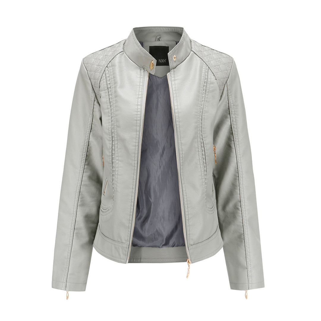 Zeitlose Sevda Lederjacke aus Echtleder