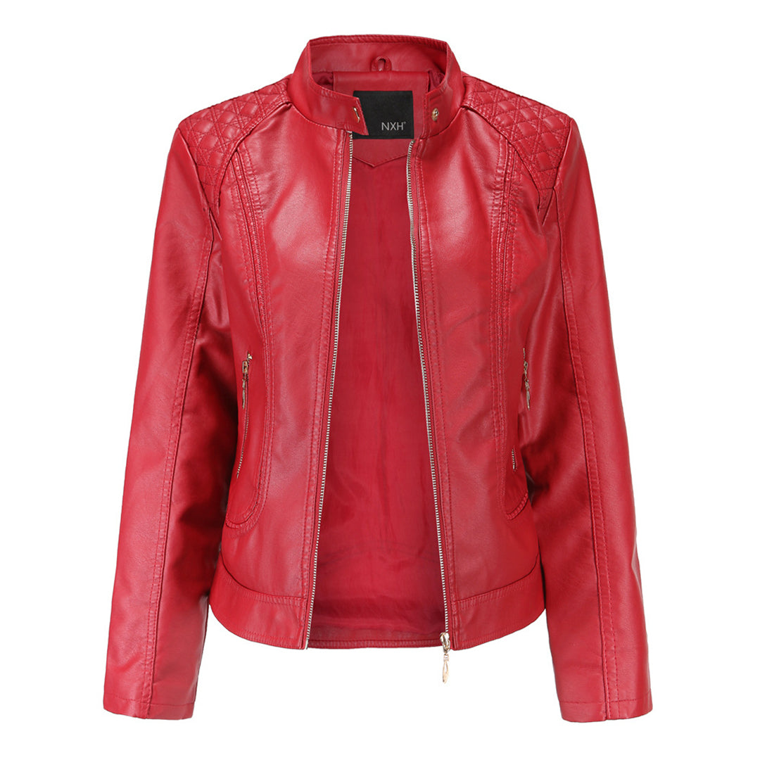 Zeitlose Sevda Lederjacke aus Echtleder