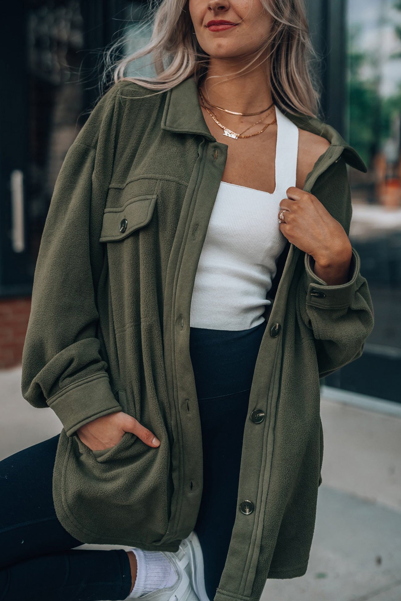 Wihara Shacket mit Taschen