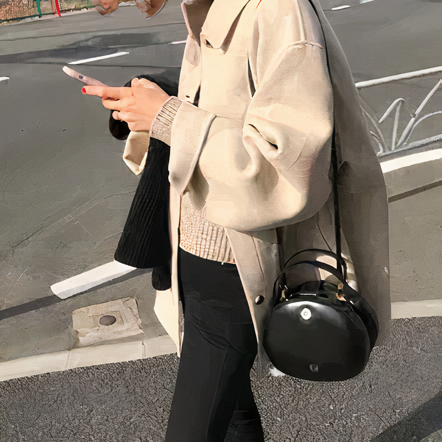 Stilzeits | Wollmischung Jacke - trendige Damenoberbekleidung