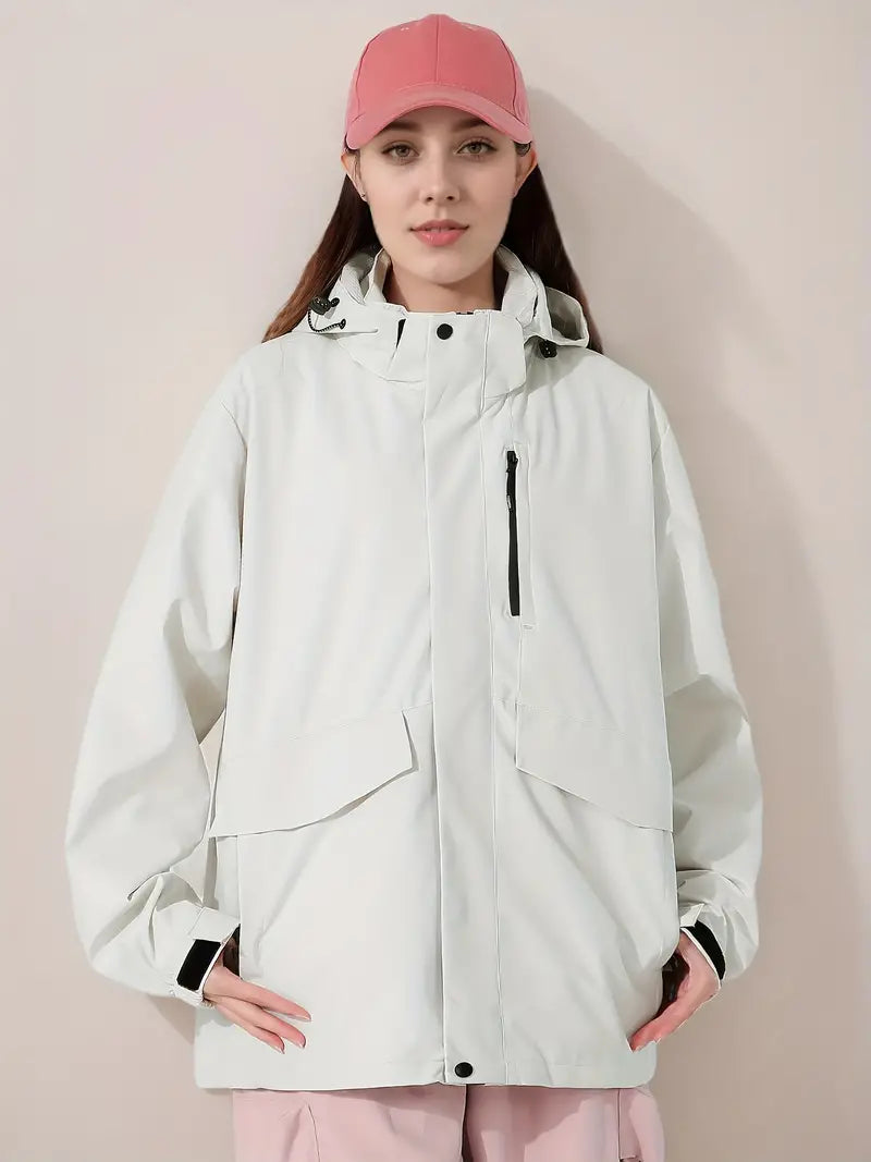 Wasserdichte, winddichte & schmutzabweisende Damen Outdoor-Kletterjacke von Ellithen