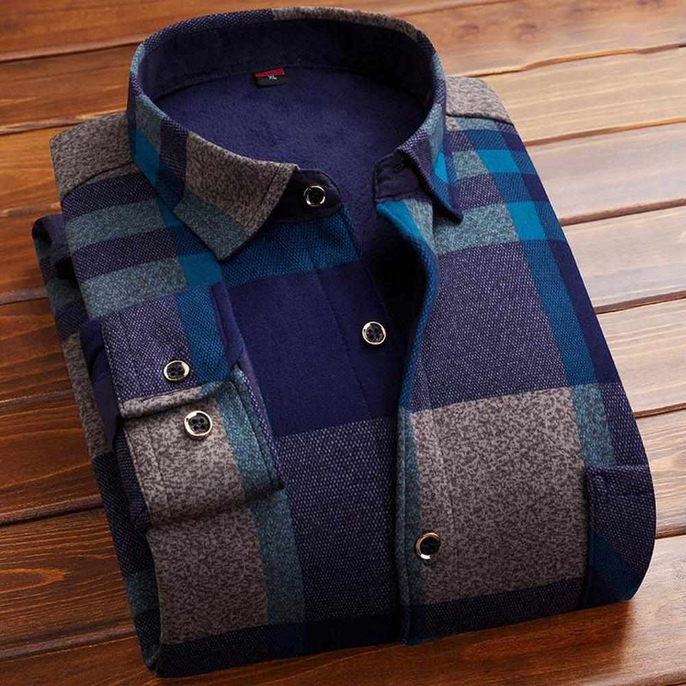 Voleena Casual Fleece Shirt: Sky Madrid