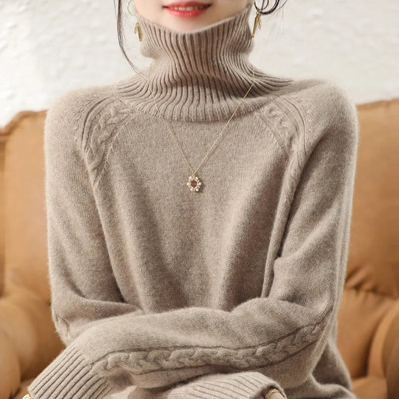 Stilzeits | Klassischer Rollkragenpullover Wollmischung Warm und Stilvoll