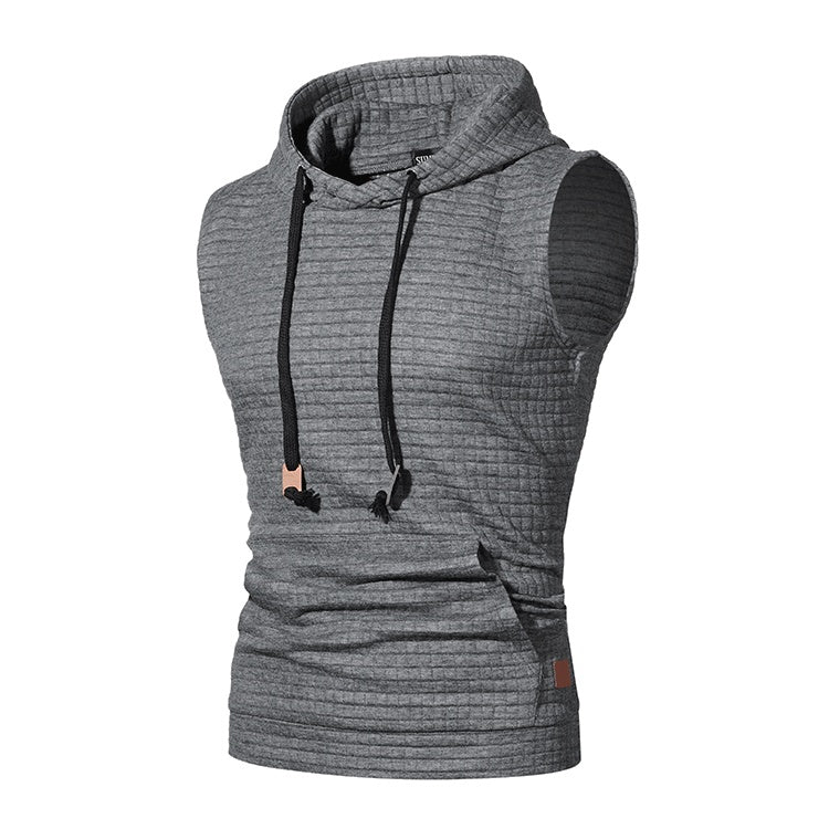 Herrenstrickjacke von Lawrence – ärmellos, Jacquardmuster