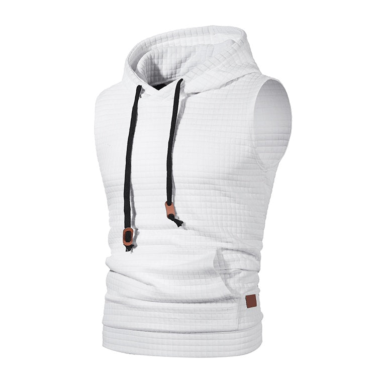 Herrenstrickjacke von Lawrence – ärmellos, Jacquardmuster