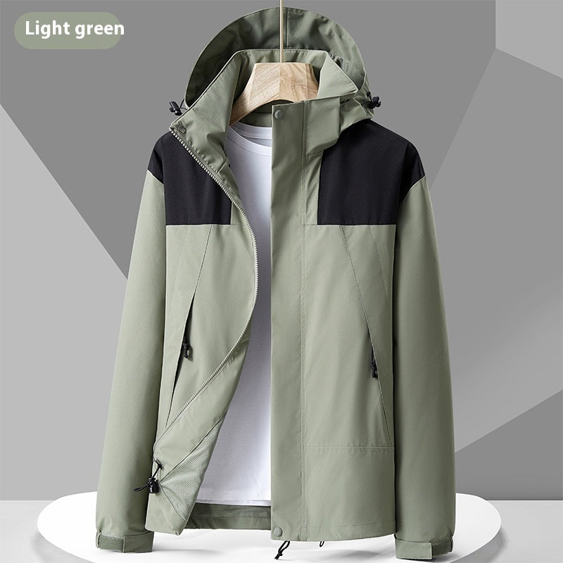 Conrad – Wasserdichte Unisex Regenjacke mit farbigen Details