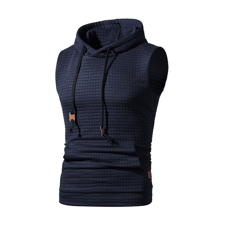 Herrenstrickjacke von Lawrence – ärmellos, Jacquardmuster