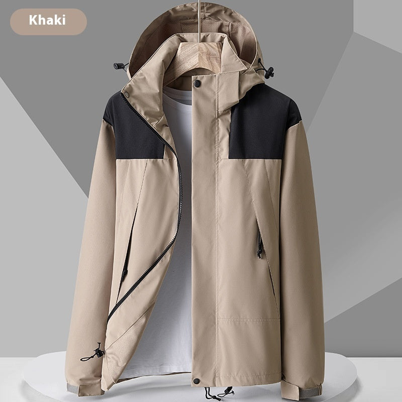 Conrad – Wasserdichte Unisex Regenjacke mit farbigen Details