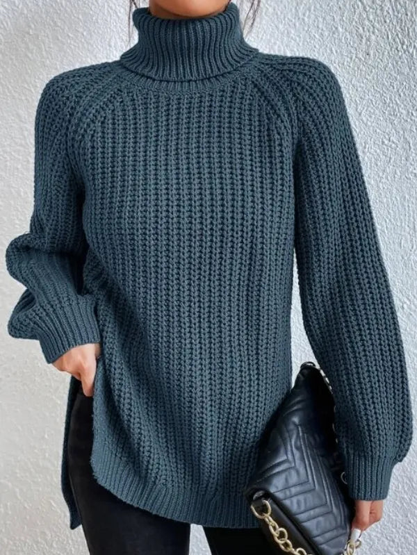 Weicher Strickpullover mit Rollkragen für Damen