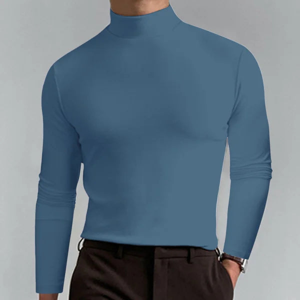 Schmales Langarm-Rollkragen-Shirt von Oliver