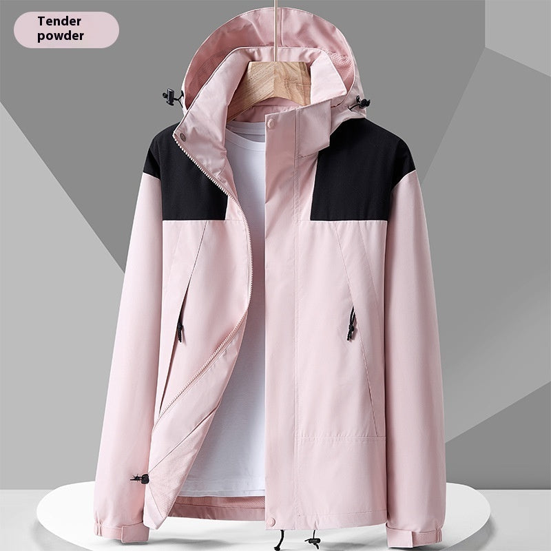 Conrad – Wasserdichte Unisex Regenjacke mit farbigen Details