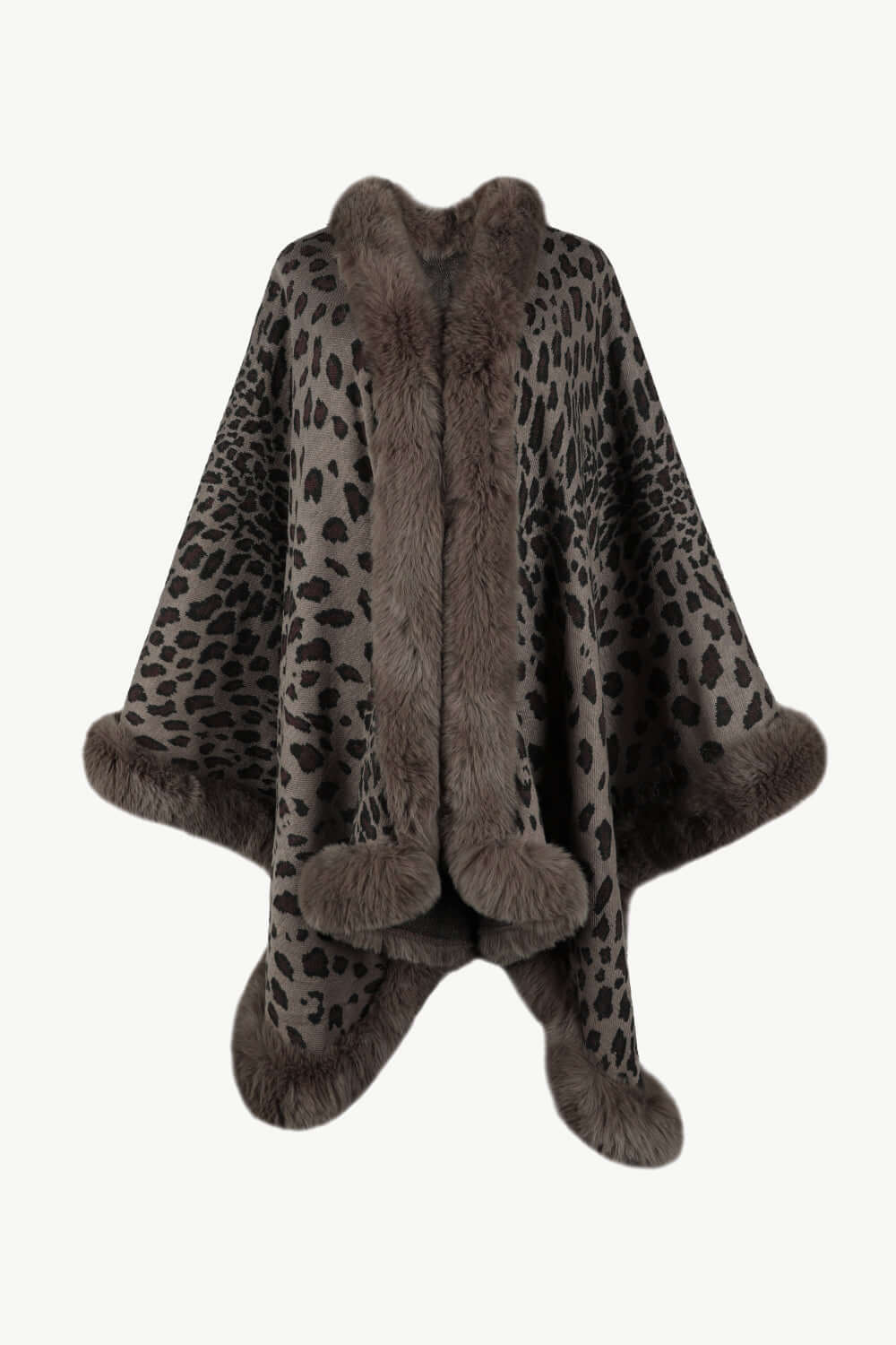 Stilzeits | Leopardenmuster Offenes Poncho