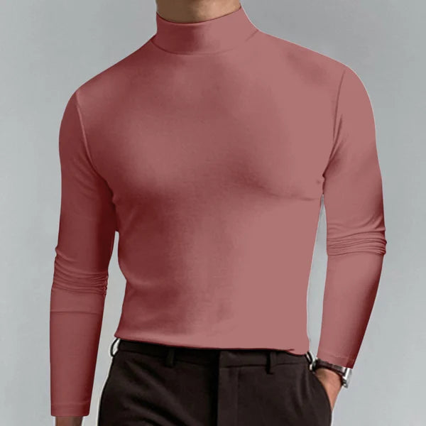 Schmales Langarm-Rollkragen-Shirt von Oliver
