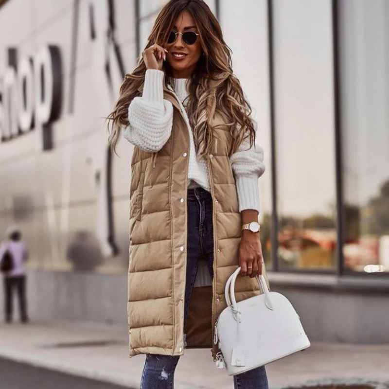 Stilzeits | Damen Leichte Steppjacke Daunenjacke Lang