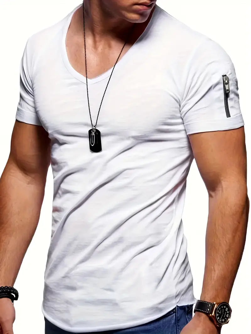 Herren T-Shirt mit V-Ausschnitt - Modell Jaden