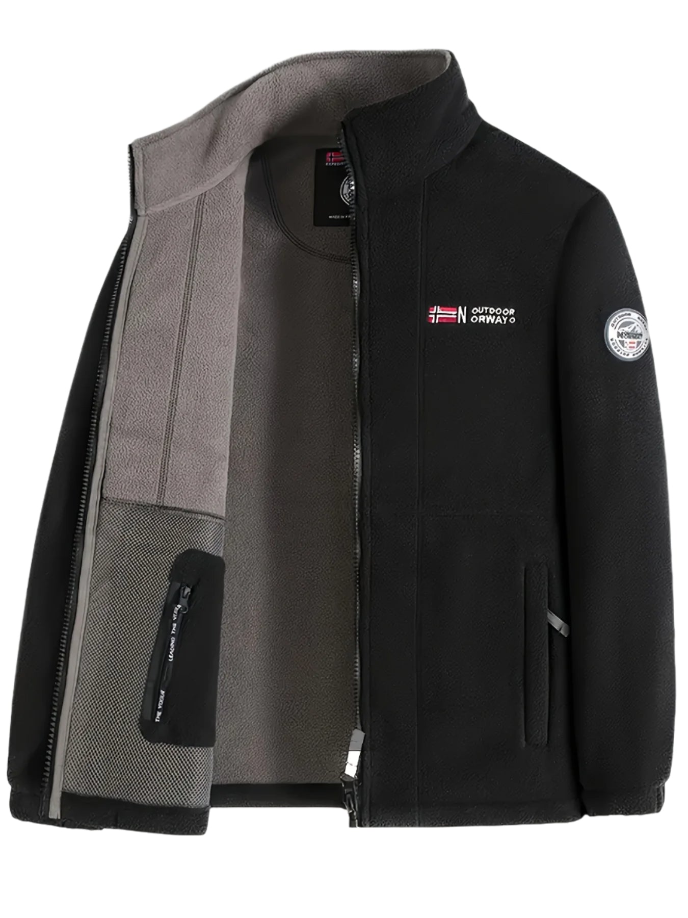 Herren Fleecejacke Für Draußen | Mit Kragen