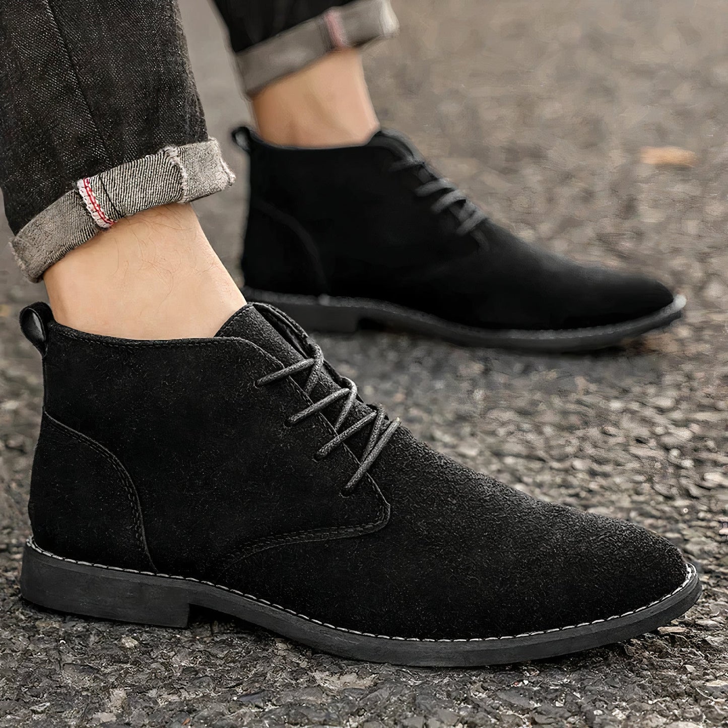 Edle Wildlederschuhe für Herren - Modell Kevin