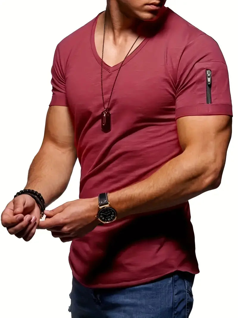 Herren T-Shirt mit V-Ausschnitt - Modell Jaden