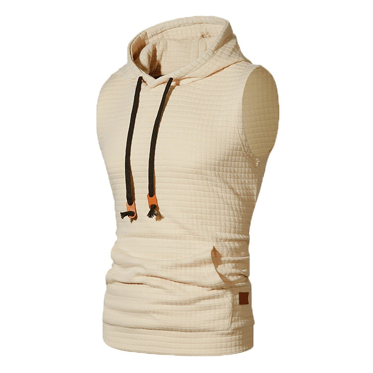 Herrenstrickjacke von Lawrence – ärmellos, Jacquardmuster