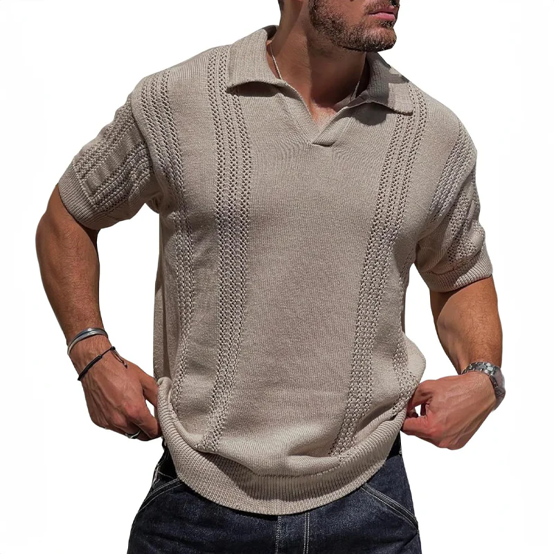 Luxusgestricktes Herren-Polohemd Ruben