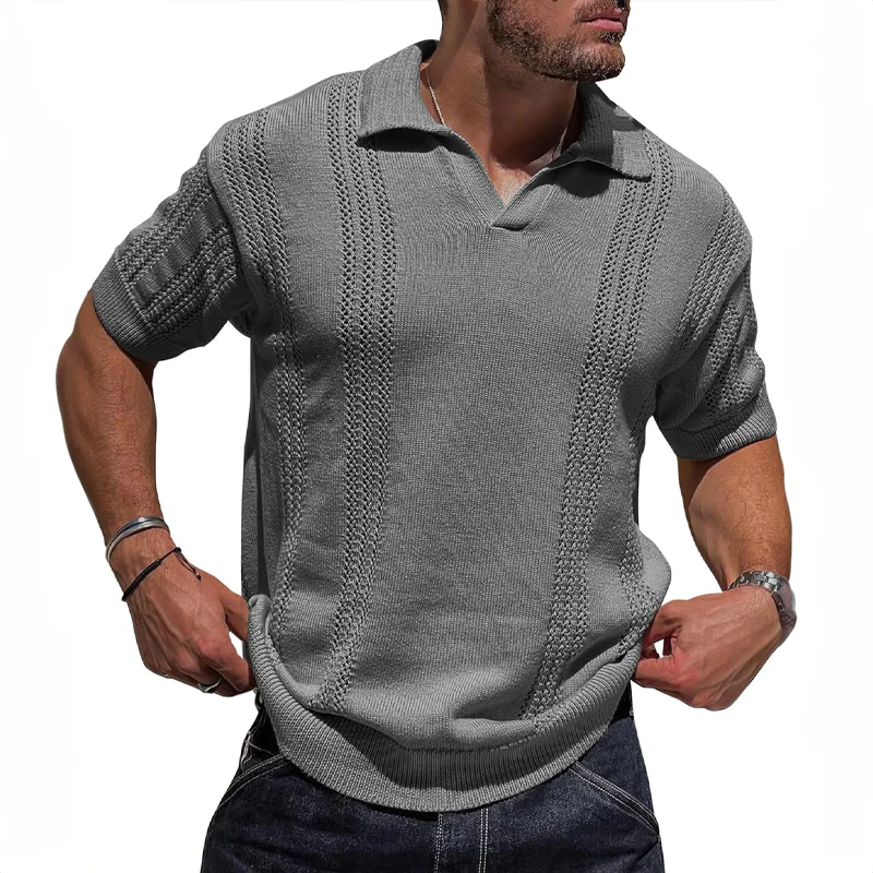 Luxusgestricktes Herren-Polohemd Ruben