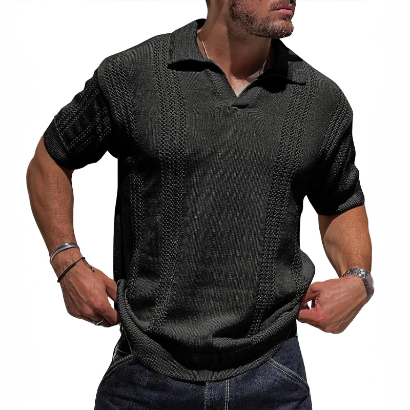 Luxusgestricktes Herren-Polohemd Ruben