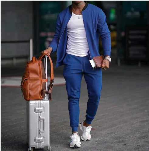 Herren Freizeit Zweiteiliges Set Mit Langarm | Zweiteilig