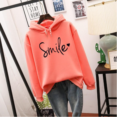 Stilzeits | Hoodie mit Druck Baumwollmischung Lässiger Stil