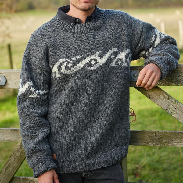 Stilzeits | Rundhals - Strickpullover - Jacquard