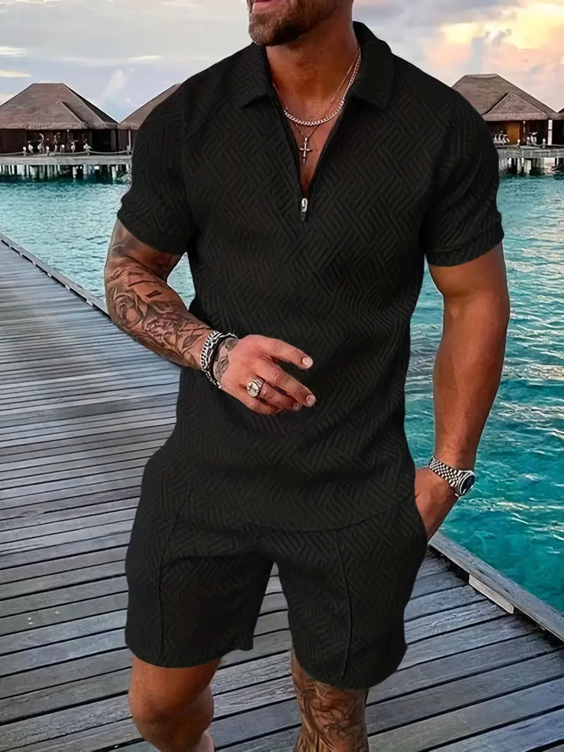 Ehrenfried Luxuriöses Herren-Set: Sommer-Shirt und Shorts