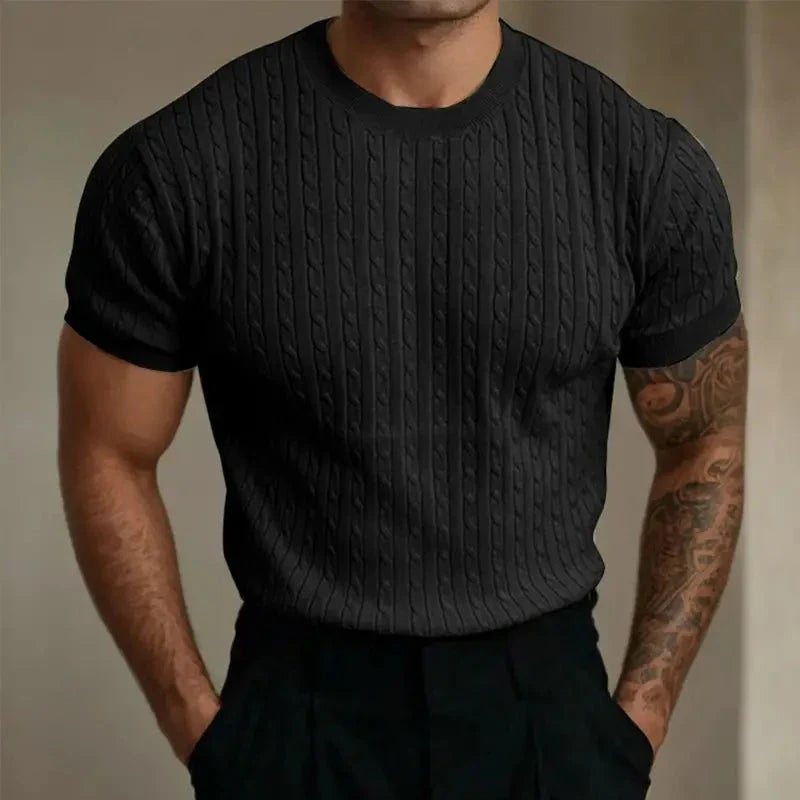 Sommerliches Luxus-Strickhemd von Janos