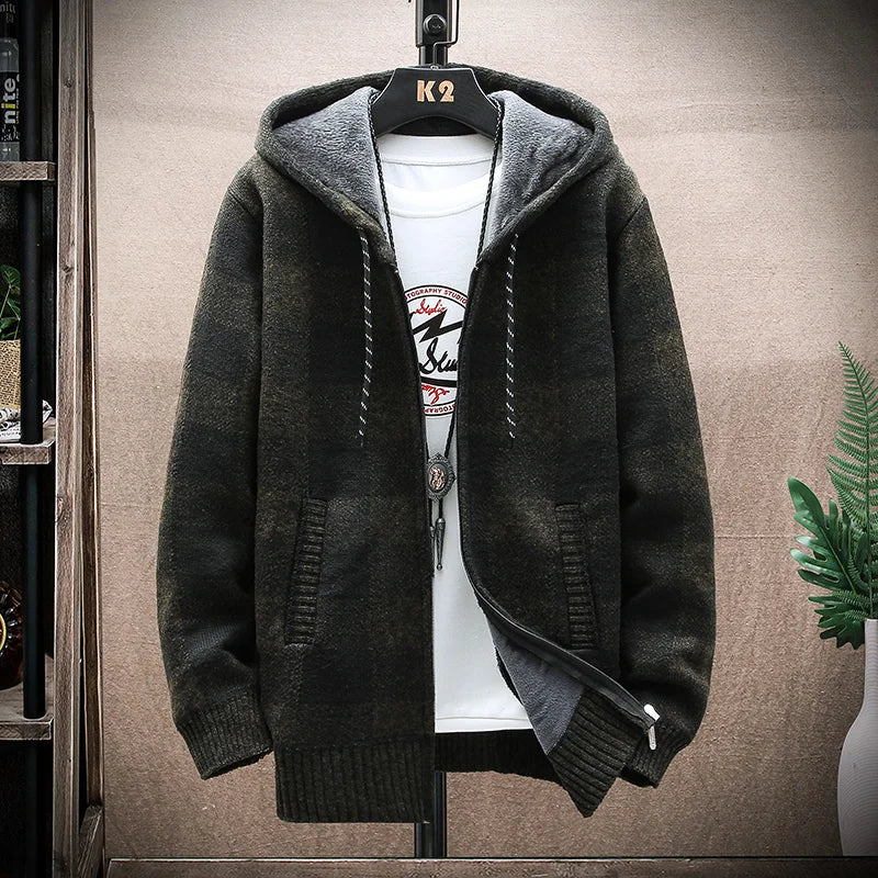 Winterjacke Theobald im modernen Karomuster